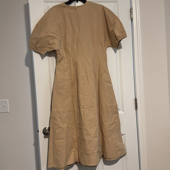 NWT! Banana Republic Cashew Cream Stretch-Column Twill Utility Midi Dress🧤 - Picture 6 of 6